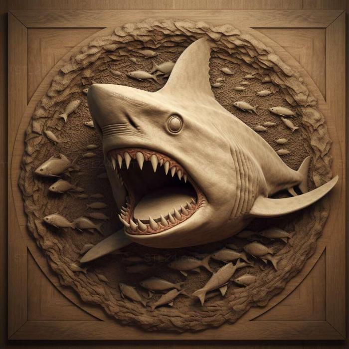 Nature and animals (Megalodon 4, NATURE_4920) 3D models for cnc